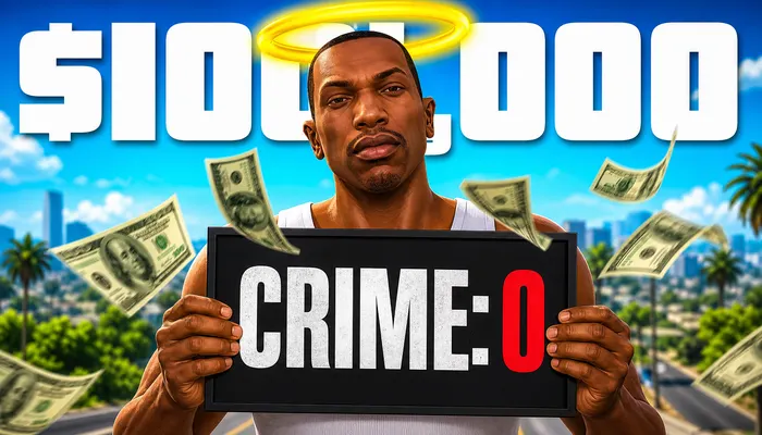 I Played GTA With ZERO Crime For $100,000